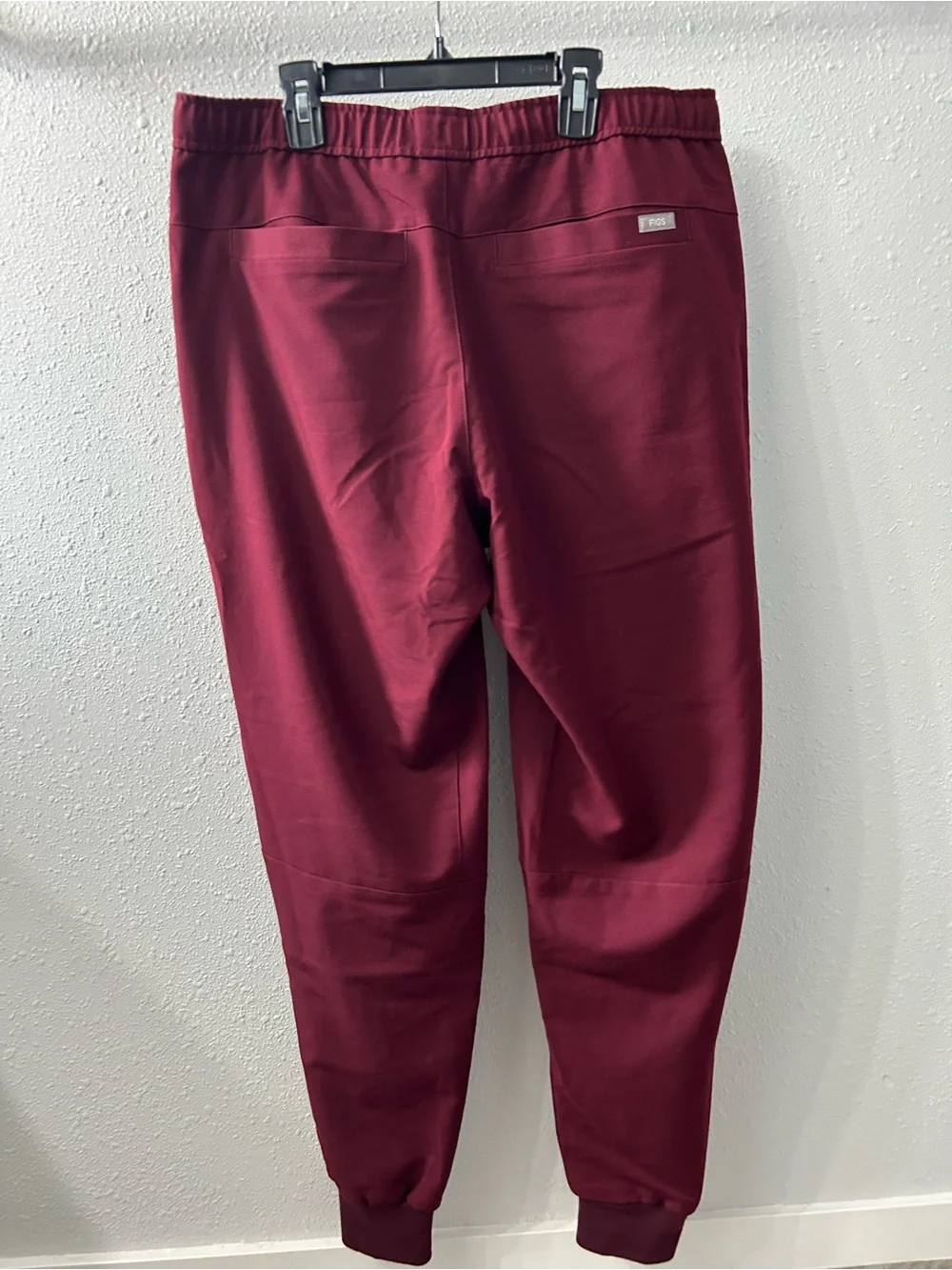 Figs Men's Large Burgundy Tansen Jogger Scrub Pants
